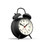 Manchester Alarm Retro Black Twin-Bell Alarm Clock | Silent 'No Tick'