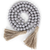 Ivy & SageEco-friendly Gray Wood Bead Garland with Tassels