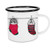 Enamel cup - hand-finished mug - sock animals 300ml