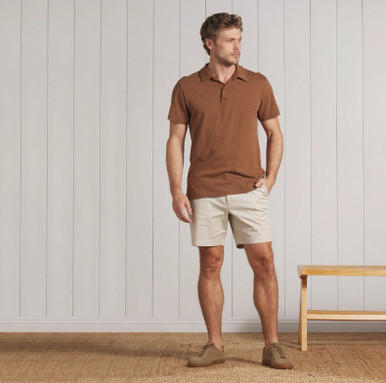 Sunwashed 2 Button Polo - Galena River Goods