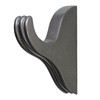 Pronto Four Screw Large Fluted Single Rod Bracket - Pewter