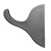 Pronto Four Screw Large Fluted Single Rod Bracket - Pewter