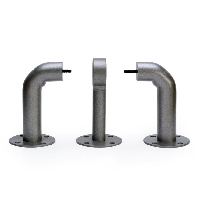 Pronto 7/8 in. Mercer Radius Bracket Set - Pewter