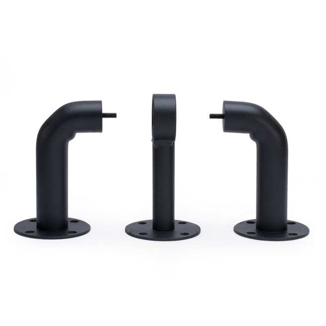 Pronto 7/8 in. Mercer Radius Bracket Set - Black