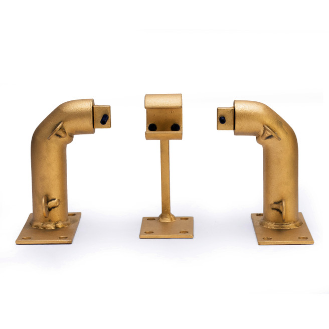 Pronto Radius Zip 3 1/4 in. Return  Bracket - Antique Gold