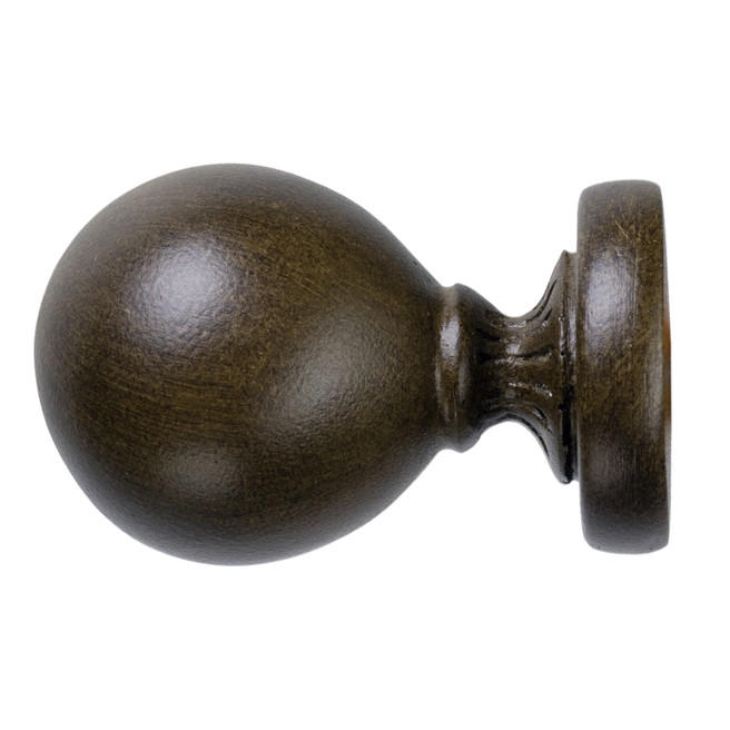 Pronto Oxfordshire Ball Finial - Italian Walnut