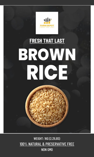BROWN RICE

Premium long-grain Brown Rice is a nutritious whole grain that retains all three parts of the grain kernel: the fiber-rich bran, the nutrient-dense germ, and the starchy endosperm. Unlike polished white rice, authentic Brown Rice undergoes only hull removal, preserving its natural tan-to-brown color, chewy texture, and nutty flavor. This versatile staple is perfect for health-conscious consumers seeking a nutrient-dense alternative to refined grains. It serves as an excellent base for Nigerian rice dishes, salads, stir-fries, and as accompaniment to stews and sauces.

Key Features:

* 100% whole grain with all natural layers intact

* Naturally gluten-free

* Low glycemic index (GI ~68) compared to white rice

* Chewy texture and rich, earthy flavor

* Versatile for both traditional and contemporary recipes

Nutritional Components (per 1 cup cooked / ~195g)

Calories: 216-220 kcal
Total Carbohydrates: 45g
Dietary Fiber: 3.5g (6x more than white rice)

Total Fat: 1.8g

Protein: 5g (25% more than white rice)

Thiamine (B1): 0.2mg (12% DV)

Niacin (B3): 3mg (15% DV)

Vitamin B6: 0.3mg (14% DV)

Folate (B9): 8mcg (2% DV)

Choline: 18mg

Magnesium: 84mg (21% DV - 4x more than white rice)

Phosphorus: 162mg (16% DV - 2x more than white rice)

Manganese: 1.8mg (88% DV)

Selenium: 19.1mcg (27% DV)

Potassium: 154mg

Iron: 0.8mg

Zinc: 1.2mg

Health Benefits Promotes heart health, supports healthy digestion, aids blood sugar management (lower GI than white rice), assists with weight management through improved satiety, reduces risk of type 2 diabetes, and supports metabolic health.

Storage Instructions

Shelf Life: 6-12 months (shorter than white rice due to natural oils in bran)

Storage Conditions: Store in airtight container in cool, dry place

Temperature: Room temperature or refrigerated for extended storage (refrigeration can extend to 12-18 months)

Refrigeration: Recommended for hot, humid climates to prevent rancidity

Freezing: Can be frozen for up to 2 years to maximize freshness

Container: Use glass, food-grade plastic, or metal containers with tight seals

Odor Absorption: Store away from strong-smelling foods (rice absorbs odors easily)

Signs of Spoilage: Rancid smell, off-flavor, or oily appearance indicates the natural oils have turned—discard immediately

Best Practice: Purchase in quantities that can be consumed within 3-6 months for optimal flavor