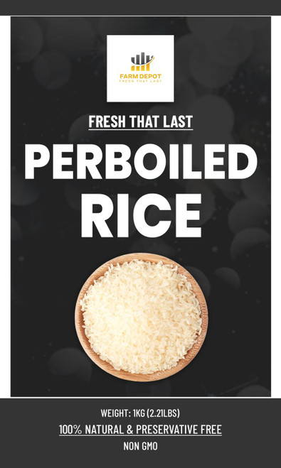 PARBOILED RICE

Premium long-grain parboiled rice processed through a unique hydrothermal treatment where paddy rice is soaked, steamed, and dried before milling. This process drives nutrients from the bran into the endosperm, resulting in firmer, less sticky grains that cook fluffy and separate. The golden-amber grains retain more nutrients than regular white rice while offering a subtle nutty flavor. Ideal for jollof rice, fried rice, and everyday staple meals.




Nutritional Components (Per 100g cooked)




Calories: 123 kcal




Total Carbohydrates: 26g




Protein: 2.9g




Total Fat: 0.37g




Dietary Fiber: 0.9g




Sugars: 0.11g




Glycemic Index: 35-62 (Low to Medium)




Key Vitamins & Minerals: B vitamins (thiamine, niacin), folate, potassium, magnesium, and iron. The parboiling process retains significantly more nutrients than conventional white rice milling.




Storage Instructions




Store in a cool, dry place away from direct sunlight




Keep in airtight containers to prevent moisture absorption and pest infestation




Shelf life: 12-18 months when stored properly




Once opened, consume within 6 months for optimal quality




Avoid storage near strong-smelling foods as rice can absorb odors