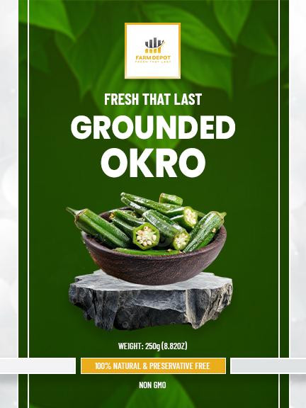 DRY OKRO/OKRA (Abelmoschus esculentus )

Our Premium Dry Okro is harvested at peak tenderness (3-5 days after flowering), washed, trimmed, and sliced into uniform pieces before gentle dehydration. Drying okra preserves its nutritional density while eliminating the perishability that limits fresh okra to 2-3 days of storage. When properly dried, okra becomes hard and brittle, with a long shelf life and the ability to rehydrate quickly in cooking. The distinctive mucilage (slime) that makes okra valuable as a soup thickener is retained in the dried product and reactivates upon rehydration.

Okra is a functional food superstar, containing 35 identified active compounds including 16 flavonoids and 12 polysaccharides with demonstrated antioxidant, anti-fatigue, blood sugar-lowering, neuroprotective, and immunomodulatory properties. It is particularly valued in Nigerian cuisine for Okra Soup (Ila), where its thickening properties create the characteristic silky texture.

Our drying process uses controlled temperature (60°C) to preserve heat-sensitive nutrients while ensuring complete moisture removal for food safety.




Nutritional Components (Per 100g dry okra)




Energy: ~300-350 kcal

(Concentrated 10x)




Water: <10%

(Removed by drying)




Carbohydrates: ~60-70g

(Fiber and mucilage)




Protein: ~15-20g

(Good vegetable protein)




Fat: ~1-2g

(Very low fat)




Dietary Fiber: ~25-30g

(Exceptionally high)




Sugars: ~15g

(Natural sugars)




Ash: ~8-10g

(Mineral concentrate)




Potassium: ~2500-3000mg

(Very high)




Calcium: ~700-800mg

(Good source)




Phosphorus: ~550-600mg

(Energy metabolism)




Magnesium: ~500mg

(Muscle/nerve function)




Manganese: ~8-9mg

(Antioxidant function)




Iron: ~5-6mg

(Blood health)




Zinc: ~5mg

(Immune support)




Copper: ~1mg

(Metabolism)




Selenium: ~10µg

(Antioxidant)




Vitamin C: Partially retained

(Reduced by drying)




Thiamin (B1): Retained

(Energy metabolism)




Vitamin B6: Retained

(Brain function)




Folate: ~800µg

(Very high)




Vitamin A: Retained

(Vision)




Vitamin K: Retained

(Blood clotting)




Mucilage/Pectin: Retained

(Thickening agent)




Flavonoids: Retained

(Antioxidants)




Polysaccharides: Retained

(Bioactive)




Quercetin: Retained

(Antioxidant)




Catechins: Retained

(Antioxidant)




Epicatechins: Retained

(Antioxidant)




Key Benefits: Exceptional mucilage content provides natural thickening for soups without added starch. Very high dietary fiber (25-30% dry weight) supports digestive health and blood sugar regulation. Rich in flavonoids (16 identified) with antioxidant, anti-inflammatory properties. Contains unique polysaccharides with immunomodulatory and neuroprotective effects. High folate content supports pregnancy and cell growth. Good source of vegetable protein for muscle maintenance. Low glycemic index helps manage diabetes. Antioxidant capacity helps combat fatigue and support liver health.




Storage Instructions




Store in airtight, moisture-proof containers in a cool, dry, dark place




Shelf life: 6-12 months at room temperature; up to 24 months if vacuum-sealed




Temperature: Room temperature (15-25°C); for maximum retention of phytochemicals, freezing is superior to air-drying




Humidity: Keep below 50% relative humidity—okra is hygroscopic and absorbs moisture readily




Light protection: Store in dark place or opaque containers—light degrades chlorophyll and vitamins




Air exposure: Minimize—oxygen causes oxidation of sensitive compounds; vacuum sealing recommended for long-term storage




Container: Glass jars with tight lids, vacuum-sealed bags, or moisture-vapor-proof containers




Conditioning: After drying, condition by storing loosely in jars for one week, checking daily for condensation; if moisture appears, return to dehydrator




Signs of spoilage: Musty odor, visible mold, softening (should be hard and brittle), or off-colors




Usage: Rehydrate in hot water for 20-30 minutes before cooking, or add directly to soups/stews where they will rehydrate during cooking




Note: The mucilage (slime) is retained in dried okra and will reactivate when rehydrated—this is desirable for thickening soups