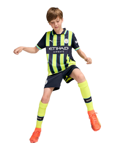 FODEN #47 Manchester City 24/25 Kid's Away Shirt and Shorts - PL Font