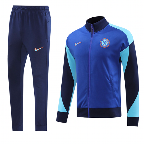 Chelsea 24/25 Men's Blue Long Zip Jacket