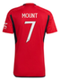 MOUNT #7 Manchester United 23/24 Stadium Men's Home Shirt - Man United Font