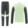 Real Madrid 25/26 Men's Lime Green Long Zip Windbreaker