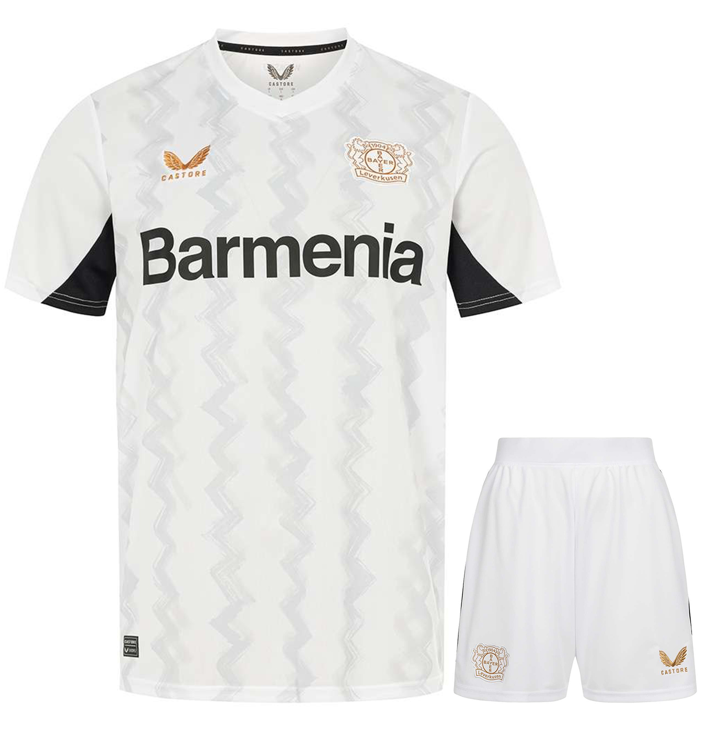 Leverkusen 24/25 Kid's Away Shirt and Shorts