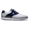 FootJoy Women's Traditions Spikeless Golf Shoes (White/Navy) 97899