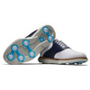 FootJoy Traditions Golf Shoes (White/Navy) 57899