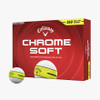 Callaway Chrome Soft 360 Yellow Stripe Golf Balls