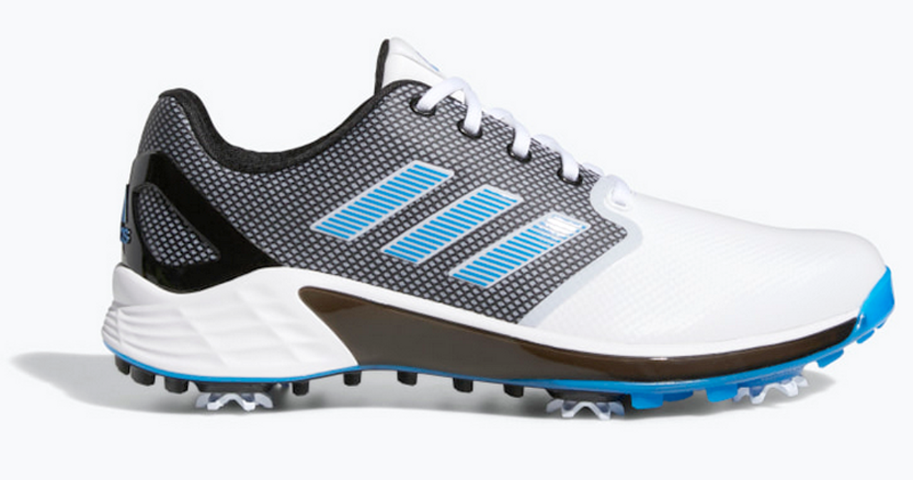 Adidas ZG21 Golf Shoes (White/Blue/Black) GW0215 | Fiddler's Green