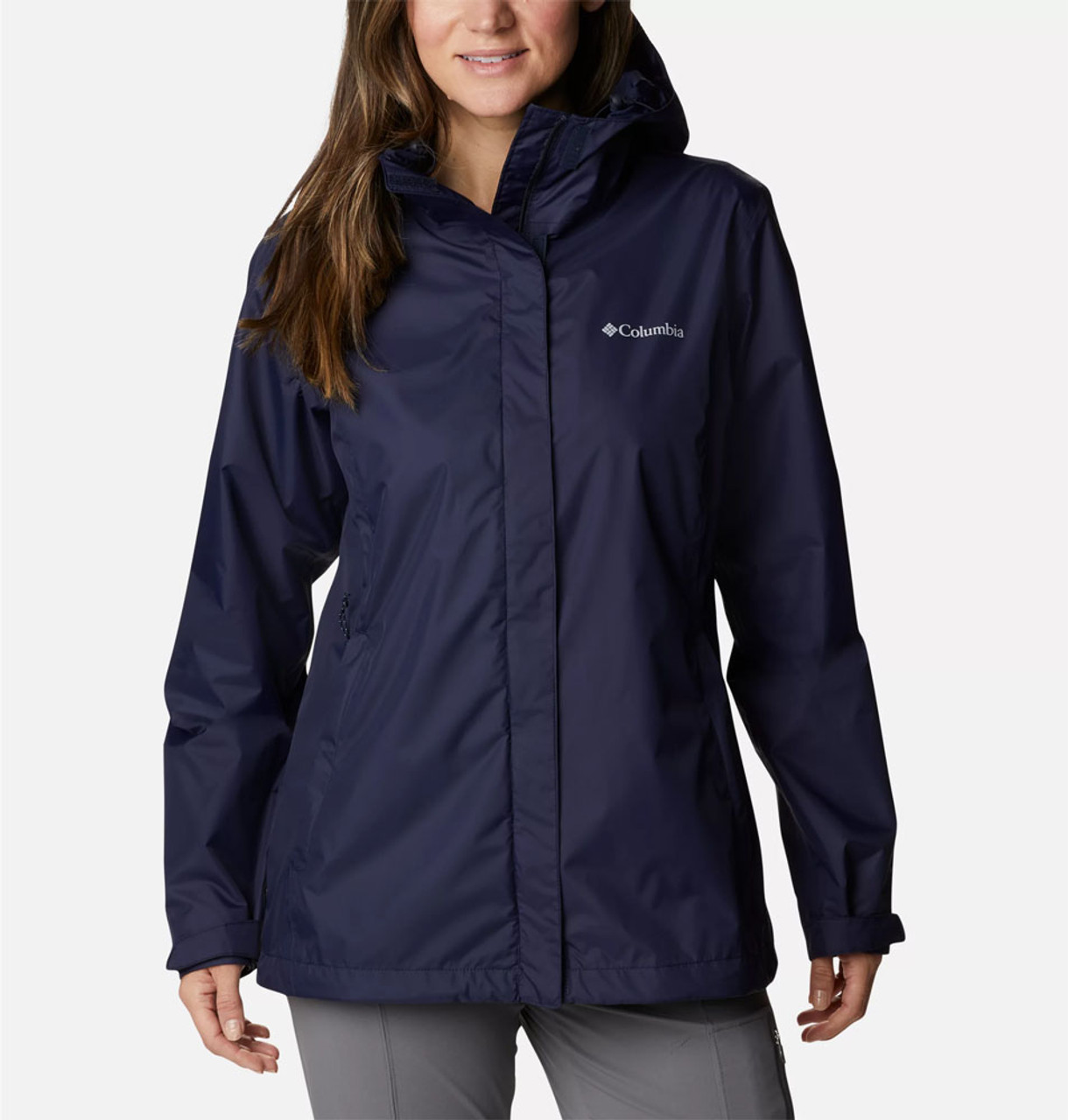 Chaquetas Columbia Mujer Chile - Columbia Arcadia II Rain Azul Marino  Oferta