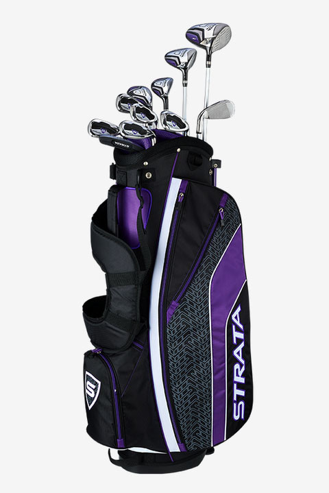 Callaway STRATA Ladies キャディバッグ スタンドタイプ Strata Ultimate 16-Piece Women's Complete Set (with Stand Bag