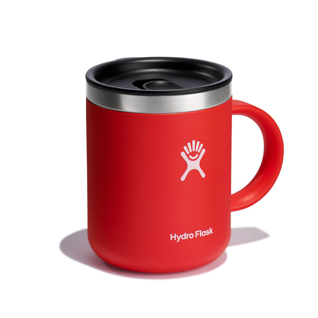 Hydro Homies - 11oz Colored Handle and Rim Coffee Mug, Red
