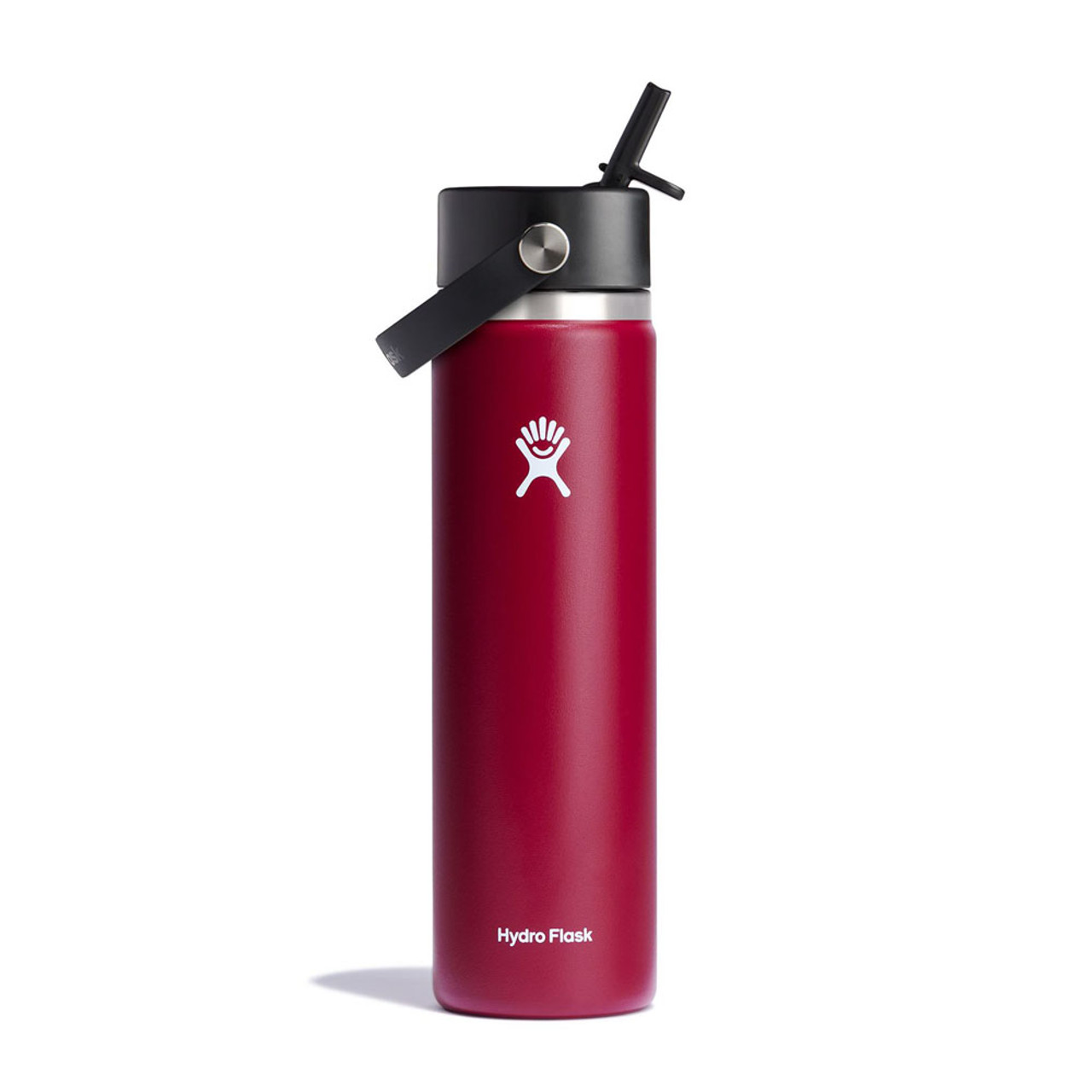 Red and black plastic hydro flask on rock photo – Free Water