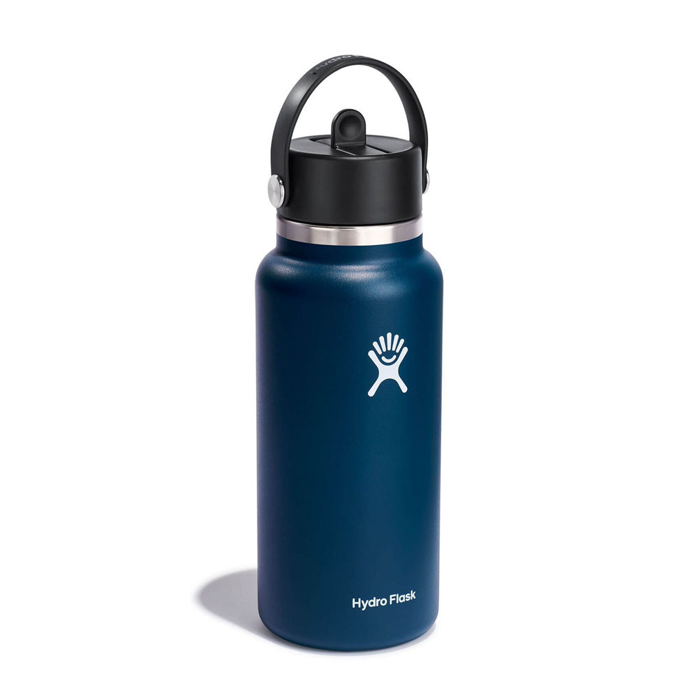 Hydro Flask Wide Mouth Water Bottle w/Flex Straw Cap | Fiddler's Green