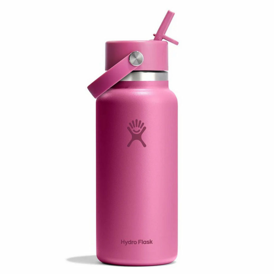 Hydro Flask Wide Mouth Water Bottle w/Flex Straw Cap | Fiddler's Green