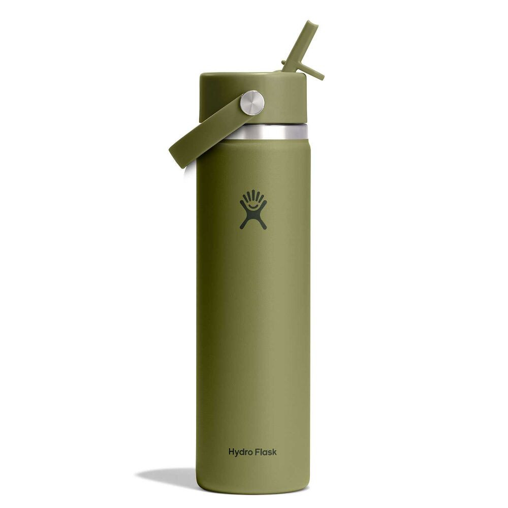 Hydro Flask Wide Mouth Water Bottle w/Flex Straw Cap | Fiddler's Green