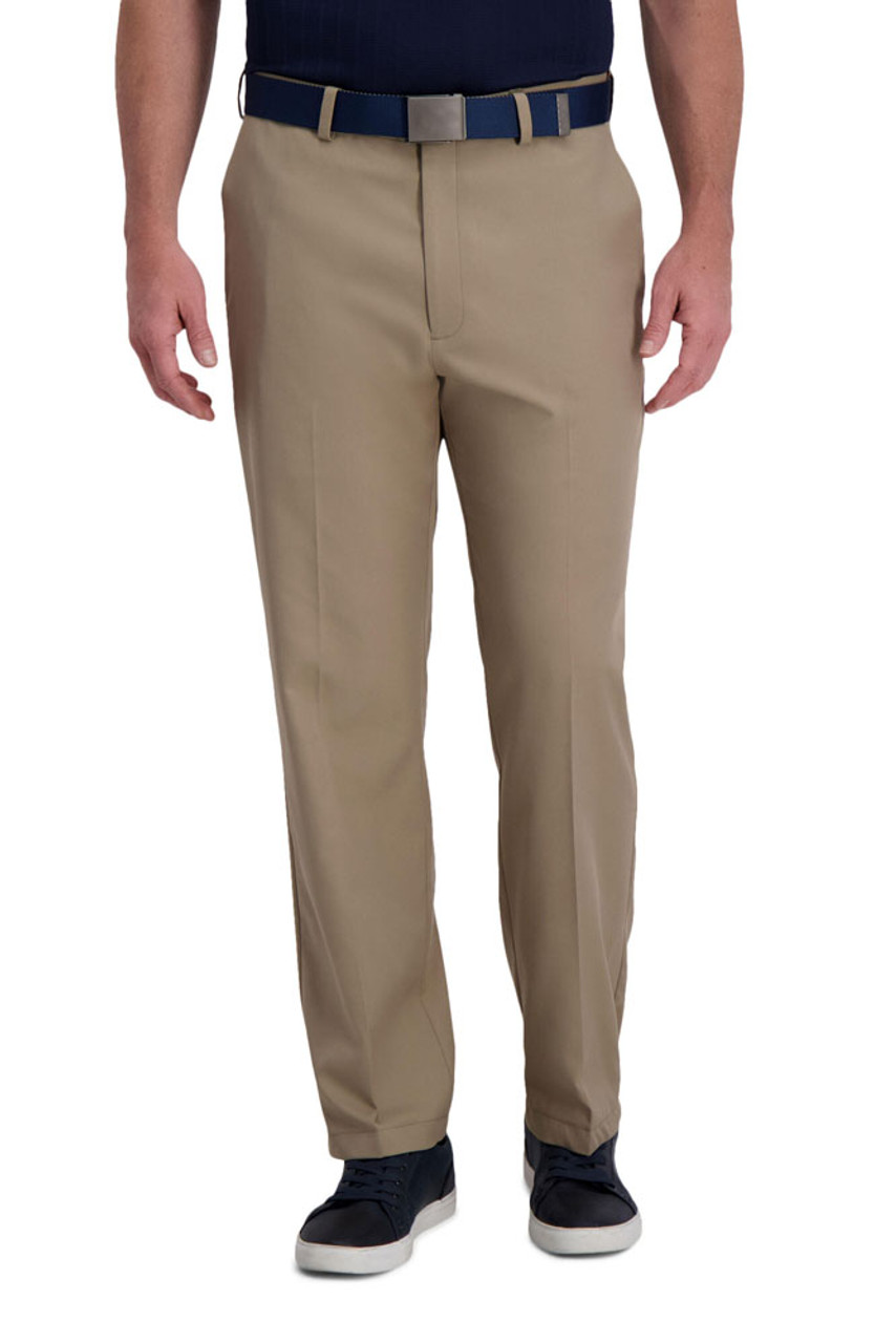パンツ CLASSIC FIT TROUSERS GRAIGE Men's Haggar® Wrinkle Free Performance Khaki Classic Fit