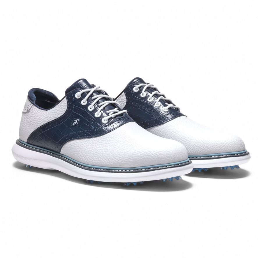 【UDS】Foil 鉄びし(英) FootJoy Men's Traditions Golf Shoes (White) 57903 | Fiddler's Green