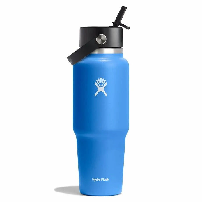 Hydro Flask Wide Mouth Travel Bottle w/Flex Straw Cap
