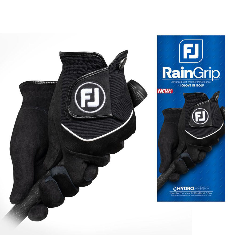 FootJoy Men's RainGrip Pair Golf Gloves Fiddler's Green