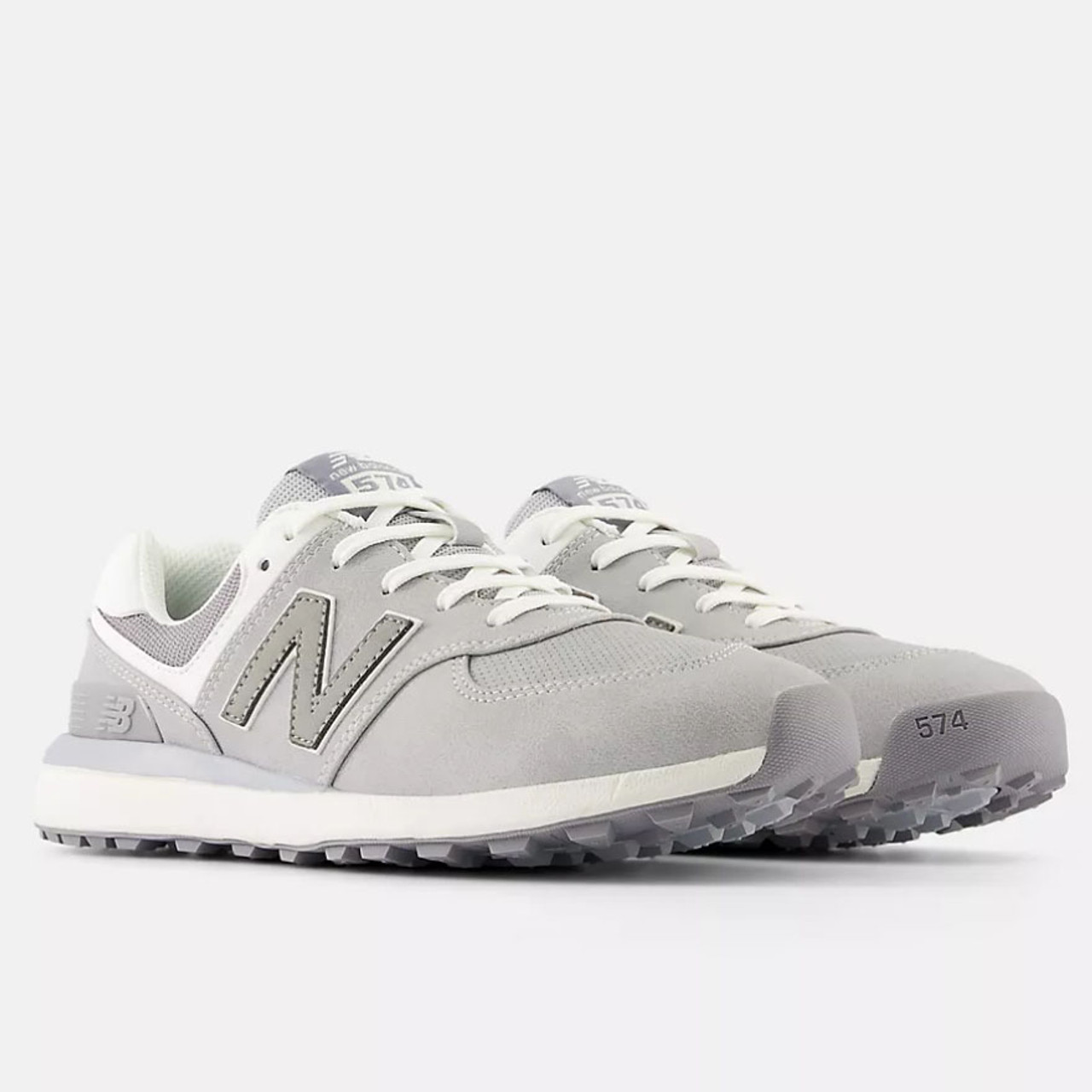 【新品未使用】574 New Balance GOLF 23.5㌢ New Balance Women's 574 Greens v2 Golf Shoes White/Grey