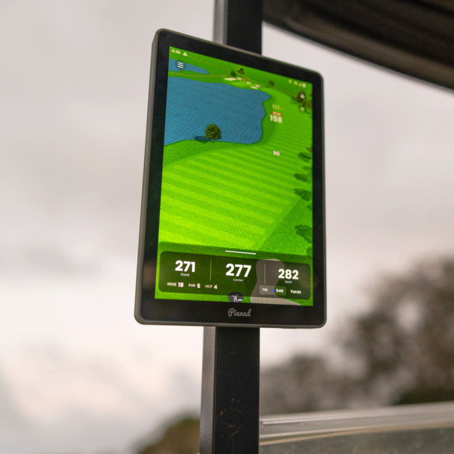 Pinned The Caddie Portable GPS Golf Tablet | Fiddler's Green