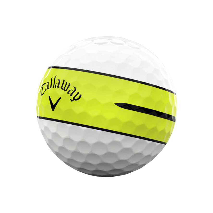 Callaway Chrome Tour 360 Yellow Stripe Golf Balls | Fiddler's Green