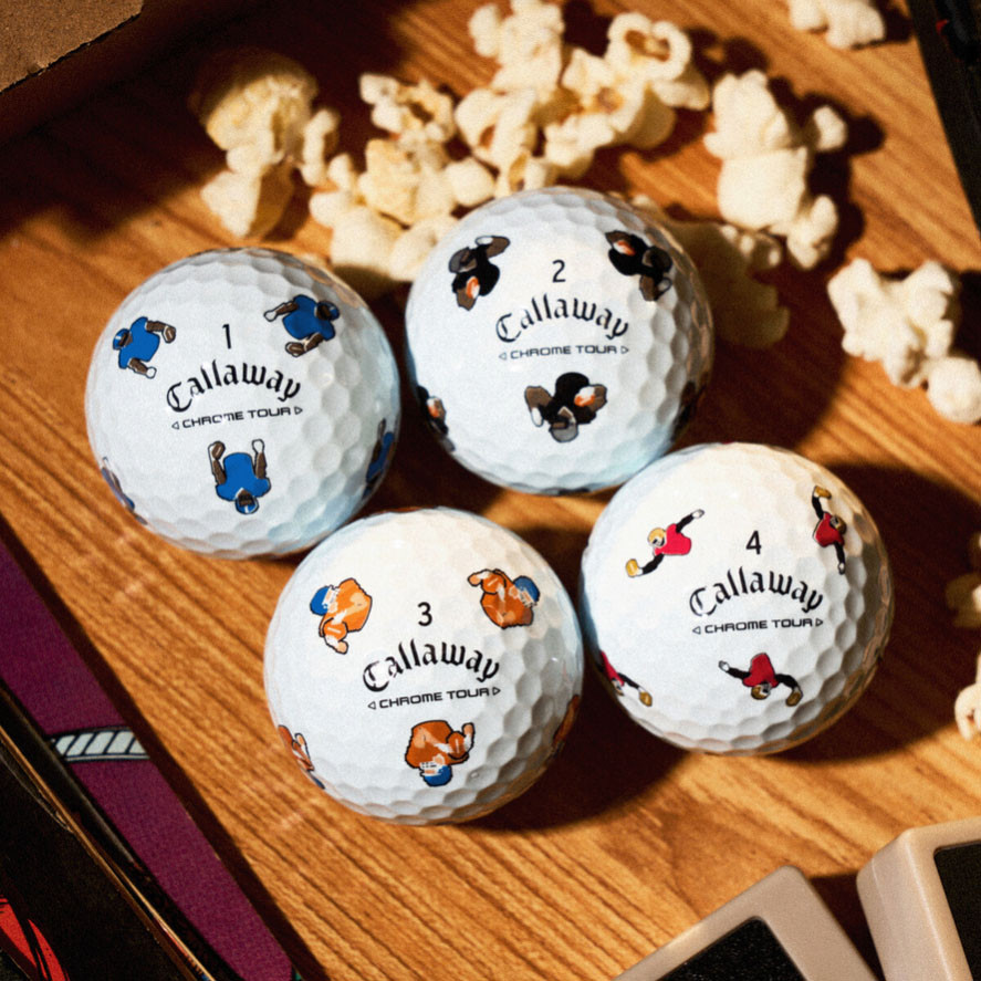 Callaway　CHROME TOUR　希少サッカーボール柄　20球 Callaway CHROME TOUR 希少サッカーボール柄 20球
