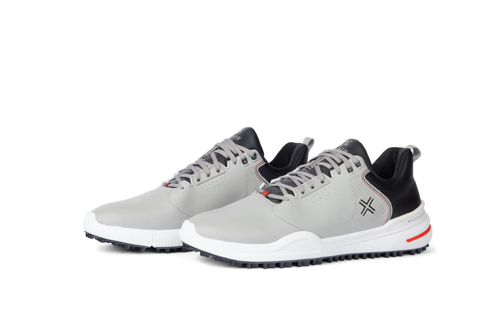 箱有）PAYNTR X-003 F スパイクレスゴルフシューズ グレー＆ブラック Payntr Men's X 003 F Golf Shoes | Fiddler's Green