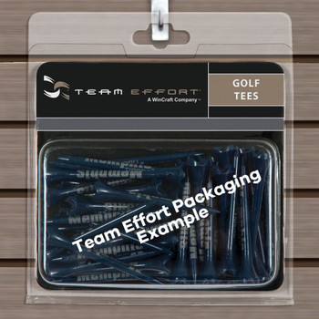 Team Effort Golf Tees Packaging Example