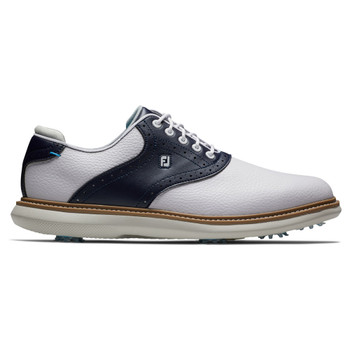 FootJoy Traditions Golf Shoes (White/Navy) 57899