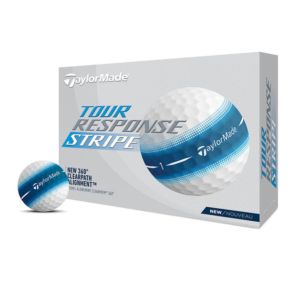 TaylorMade Tour Response Stripe Golf Balls (Blue)