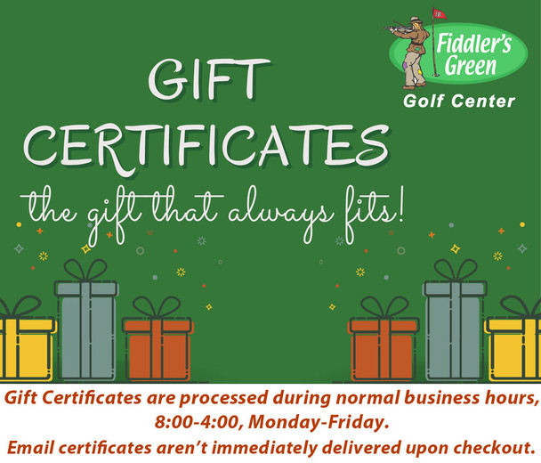Fiddler's Green Gift Certificate