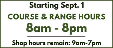 New Course & Range Hours New Course & Range Hours