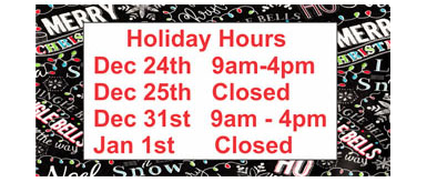 Holiday Hours Holiday Hours