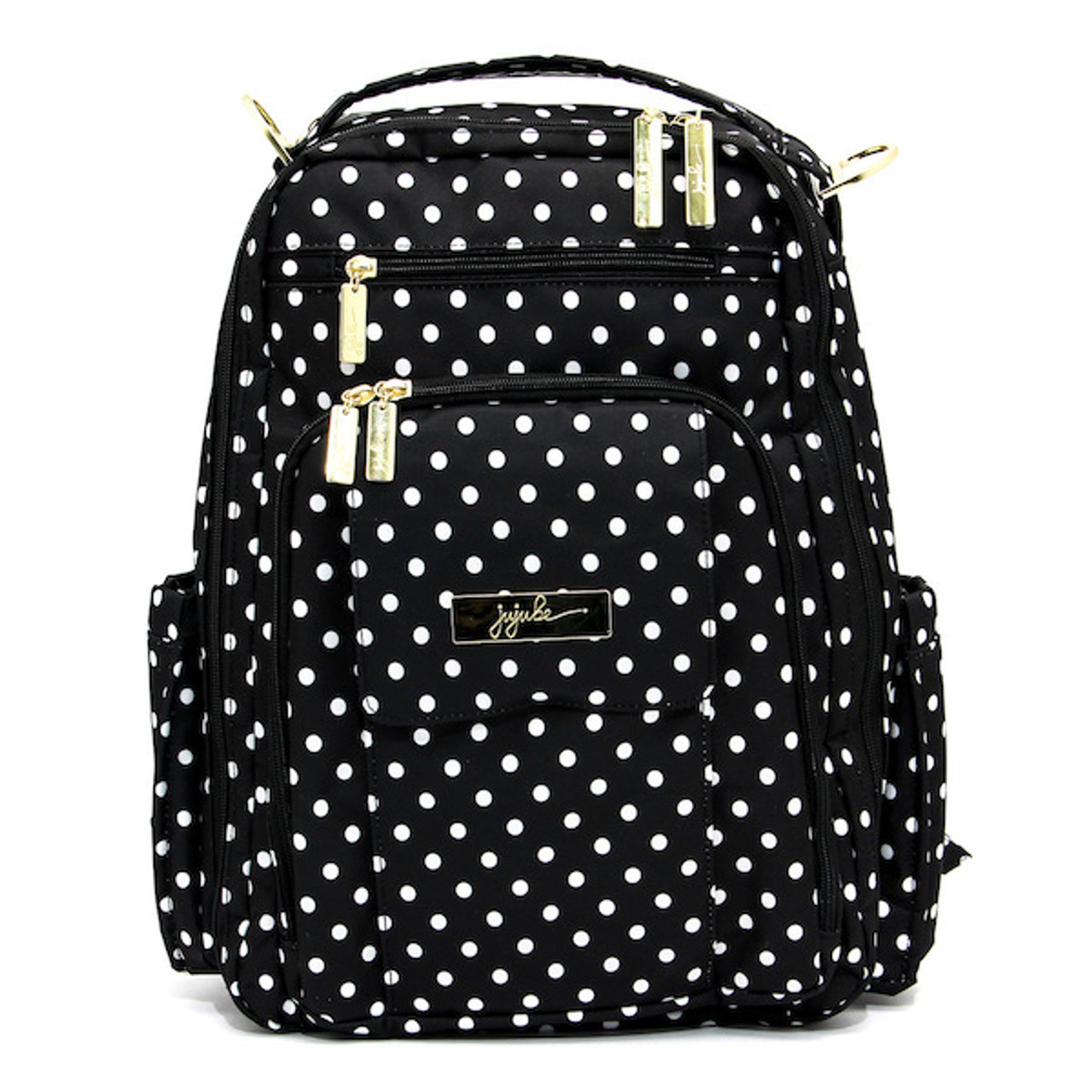 Ju Ju Be BFF Duchess Black Poka Dot Diaper Bag W/ Paci Pod | eBay