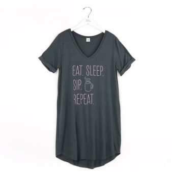 Hello Mello Let Me Sleep - Sleep Shirts Open Stock (Charcoal)
