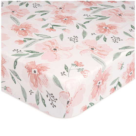 Parker Crib Fitted Sheet – Floral