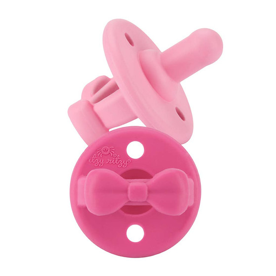 Itzy Ritzy Sweetie Soother Pacifier Sets- Pink Bow