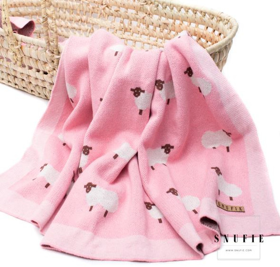 Baby blanket sheep -pink