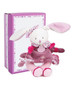 Cerise the pink rabbit rattle plush toy - 19 cm